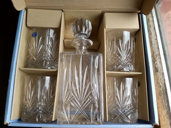 Brand New Crystal Whiskey Set - Bohemia Czech Republic