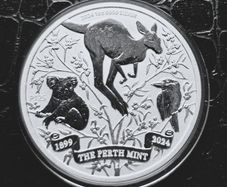 2024 Australia 1oz .999 Silver  1899-2024 Perth Mint Anniversary coin