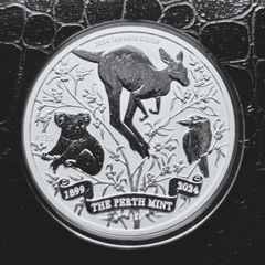 2024 Australia 1oz .999 Silver  1899-2024 Perth Mint Anniversary coin