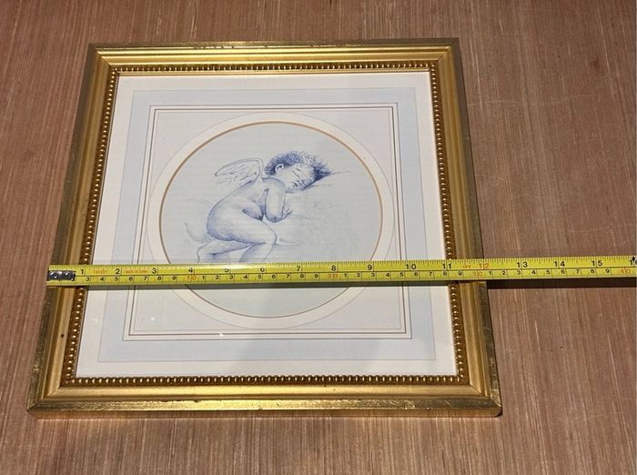 Framed Print titled "Cherub Sleeping"