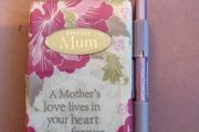 mothers day note pad and pen