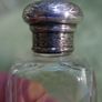 Antique Edwardian 1800s Set 5 Sterling Silver Cut Glass Vanity Pin Bottles Jars Image 8