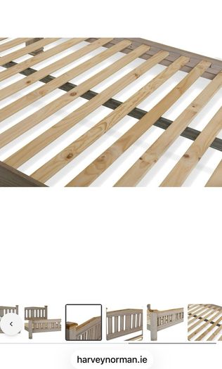 Lancaster Bed Frame | King | 5ft | Aged Grey/Oak