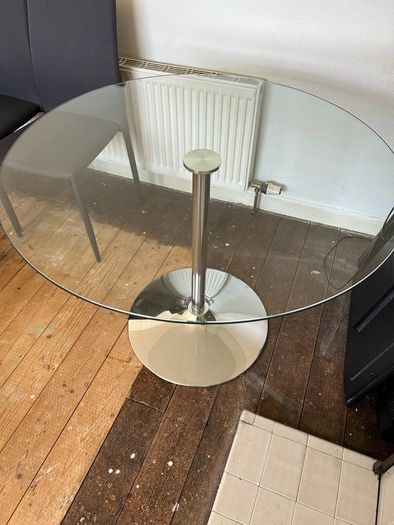 Glass Dining Table & 4 Chairs