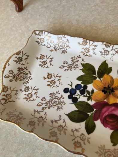 James Kent Sandwich Tray & Leaf shaped serving Dish