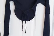 Black Petite Open Back Top - Size 4