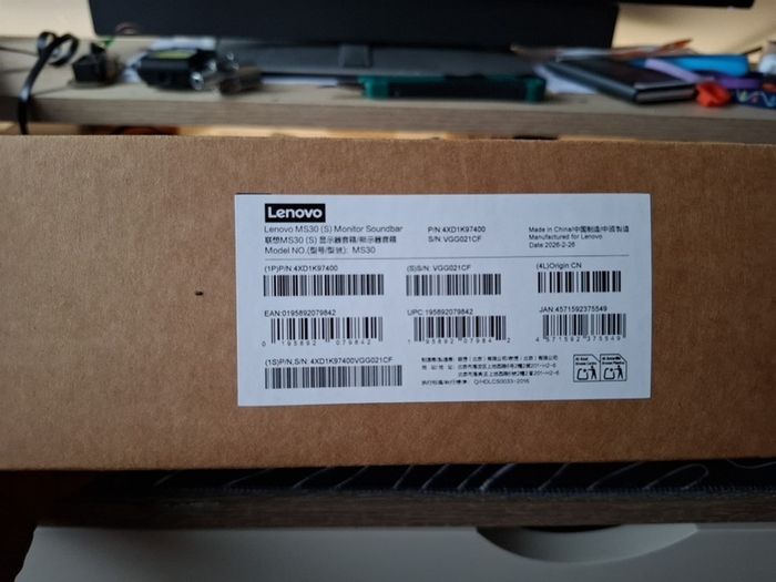 Lenovo thinvision soundbar.