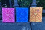 Mini Art - Original Spider Web Art Canvas