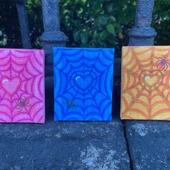 Mini Art - Original Spider Web Art Canvas
