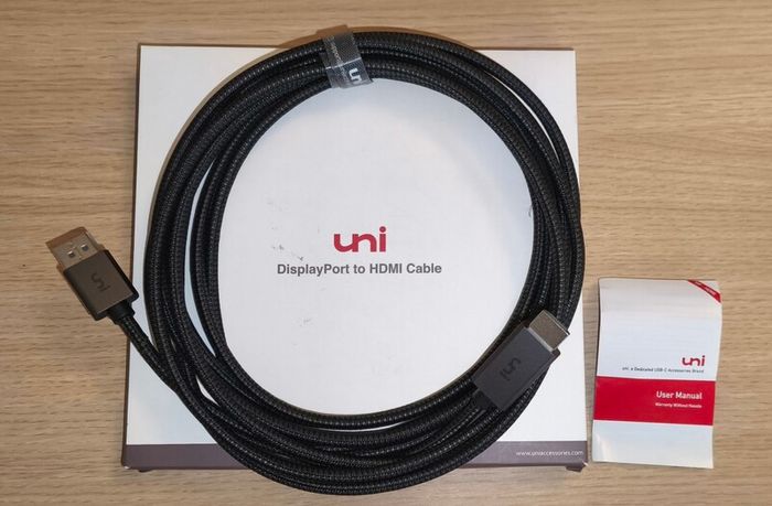 Uni DisplayPort to HDMI Cable 4K