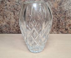 Waterford  crystal Araglin 7 inch flower vase diamond cut pattern