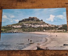 Vintage Postcard Lindos, Rhodes, Greece - free standard postage