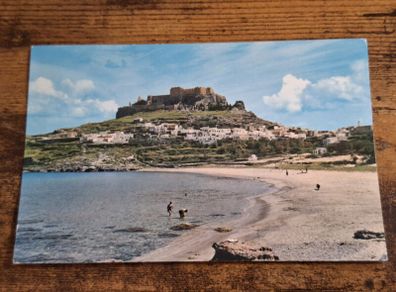 Vintage Postcard Lindos, Rhodes, Greece - free standard postage