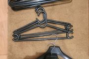 Black Plastic Hangers x16