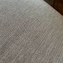 Two-seater sofa and foot stool taupe velvet Image 4