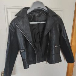 Black faux leather jacket for 10/11 year old