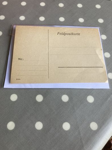 Rare and Genuine WW2 German Feldpost postcard (unused)