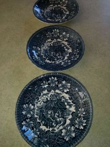 set of 4 hanging saucer Coaching taverns1825.