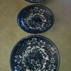 set of 4 hanging saucer Coaching taverns1825.