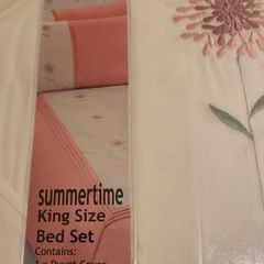 Duvet Bed Set, King Size, New & Never Opened