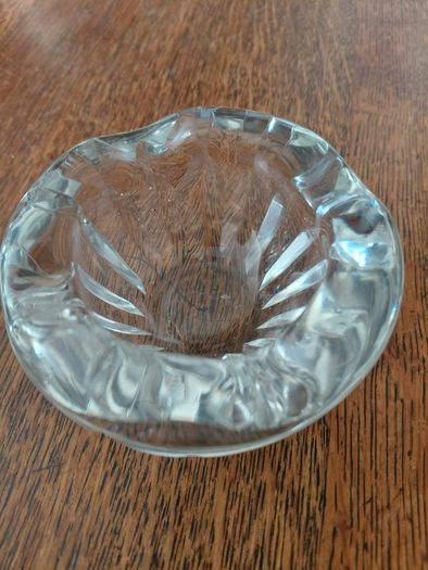 Antique French Baccarat glass ashtray