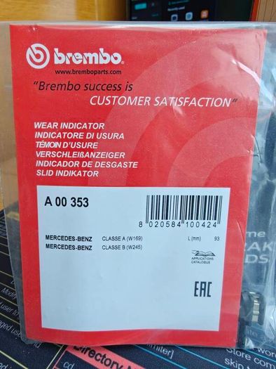 Brembo Front & Rear Brake Pads + Wear Sensors for Mercedes E-Class W213 (NEW)
