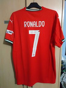 Portugal ( Ronaldo 7 ) Nations League Jersey , Size : L