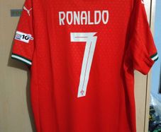 Portugal ( Ronaldo 7 ) Nations League Jersey , Size : L