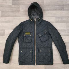 Barbour International Paxton Quilted Biker Jacket Mens S/M