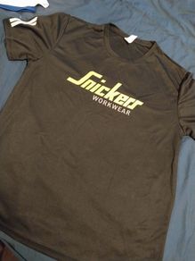 Snickers Black Workwear T Shirt M L XL