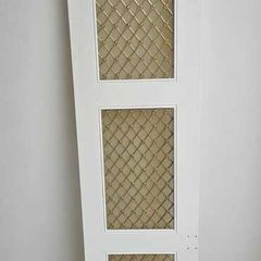 Bespoke Solid Wood Pantry / Cabinet Door with Decorative Brass Mesh