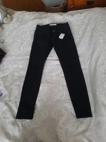 black ripped maternity jeans