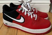 Red &amp; Black Nike Air Force 1