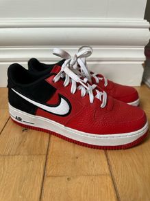Red & Black Nike Air Force 1