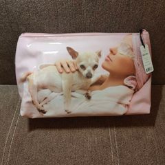 Brand new Chihuahua print vanity bag
