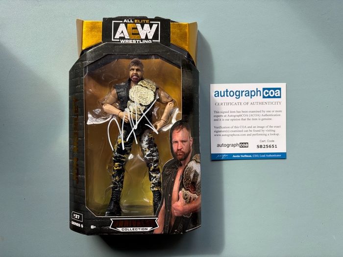 AEW Jon Moxley Unrivaled Collection Series 5 #37 Signed with COA - Wrestling Figure