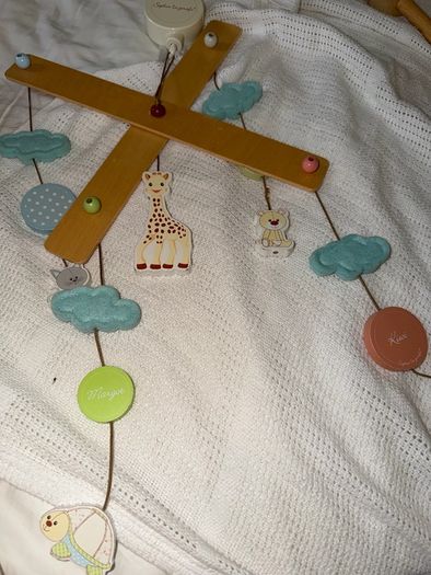 Cot mobile and arm