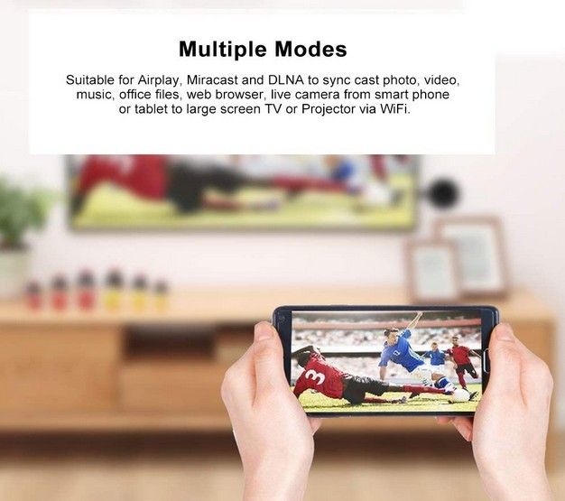 Mirascreen G7M 5G WiFi Display Dongle 4K Wireless HDMI Display Receiver Compatible with iOS MacOS Android Windows to TV Projector Display - FREE Delivery