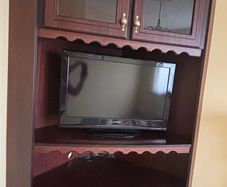 TV wood corner unit