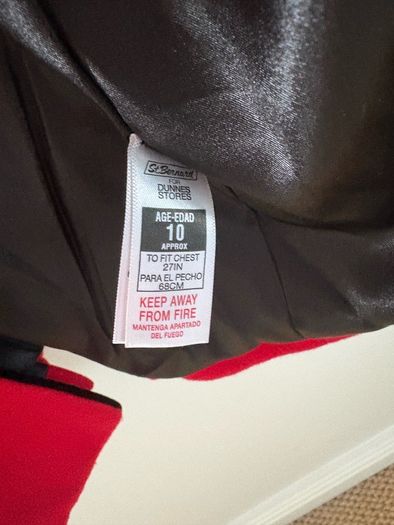 Red fur lined coat