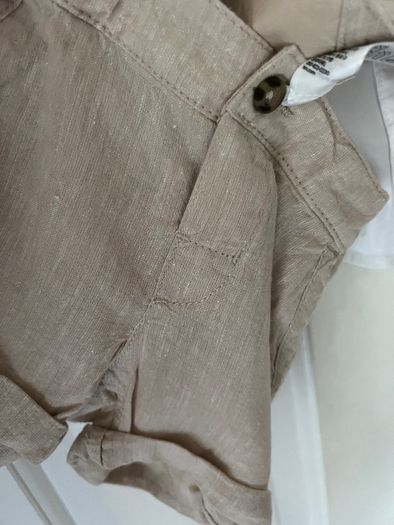 Four Piece Linen Blend Baby Boy Outfit NEW