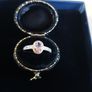 10 ct gold ring  with  Natural Amethyst stone and Diamonds Image 2