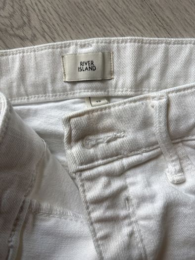 ladies white river island jeans