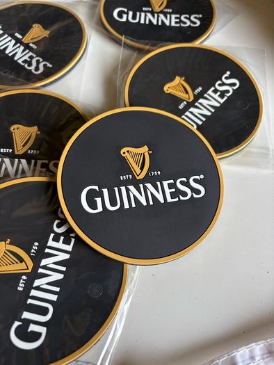 guinness rubber coasters