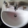 Dale Bathroom Sink with Semi Pedestal - NEW. Image 5