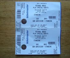 Michael Buble (x2 Tickets) - Malahide Castle 27 June