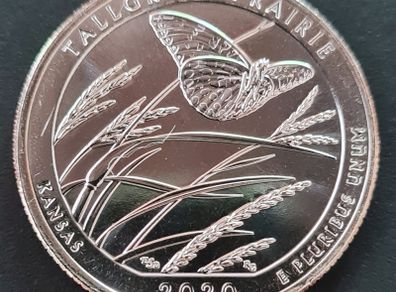 2020 D United States Mint State Quarter Dollar Tall Grass Prairie