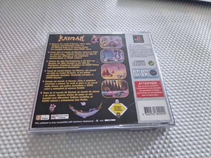 Rayman PlayStation1 Ps1 PlayStation2 Ps2 Games Original