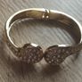 Beautiful gold-tone suit bracelet with crystals. Image 3