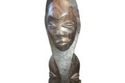 Large rare hand carved Ebony statue